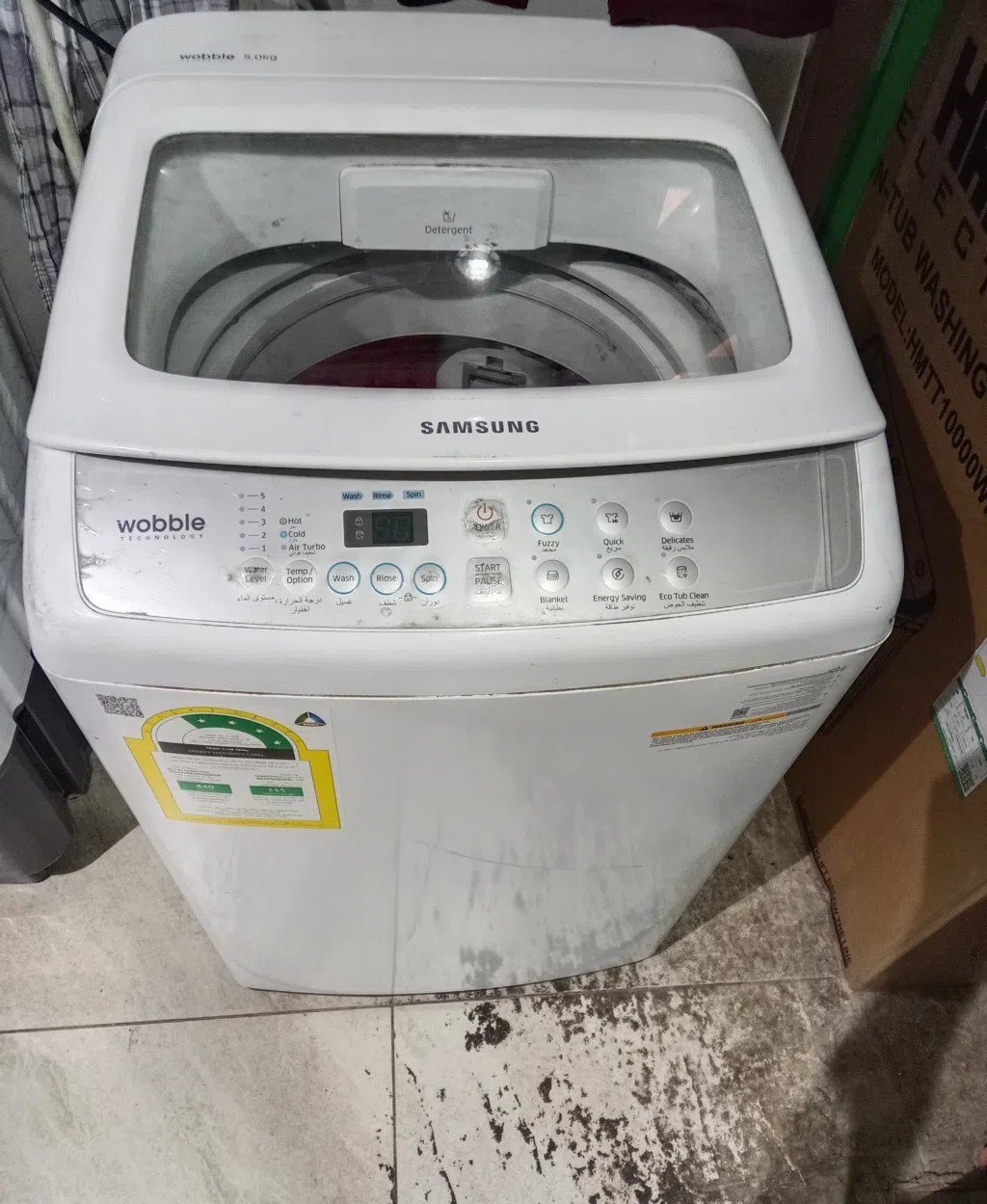 aedf12ef6ac065b19e8b2dc83a50e61460099b92918e97d44e3e2e23e6ade79b washing machine Samsung Automatic 5 kg للبيع الدمام - الصورة 1