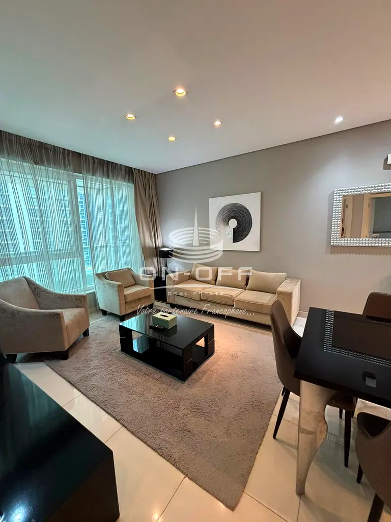 c5f5e062a6da43c0803047d59733f37d- Rare 1 bedroom with Burj Khalifa view | vacant and ready to be rented للبيع - الصورة 1